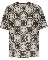 La DoubleJ - Crochet Lacey House T-shirt - Lyst