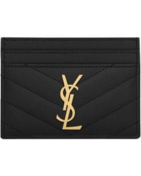 Saint Laurent - "Cassandre Matelassè" Cards Holder - Lyst