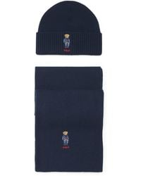 Polo Ralph Lauren - Polo Bear Beanie And Scarf Gift Set - Lyst