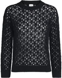 Eleventy - Cotton-Blend Open-Work Sweater - Lyst