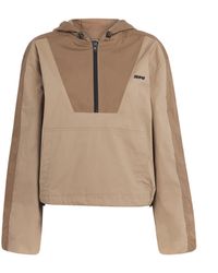 Skims - Woven Cotton Half-Zip Hoodie - Lyst