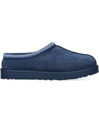 UGG - Tasman Contrast-Stitch Suede And Shearling Slippers - Lyst