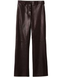 Miu Miu - Leather Trousers - Lyst
