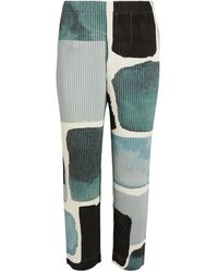 Homme Plissé Issey Miyake - Landscape Print Pleated Trousers - Lyst