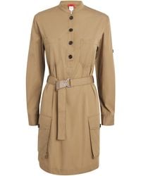 MAX&Co. - Cotton Poplin Utility Mini Dress - Lyst