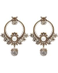 McQueen - Faux Pearl Heirloom Drop Earrings - Lyst
