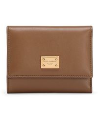 Dolce & Gabbana - Grained Calfskin French Flap Wallet - Lyst