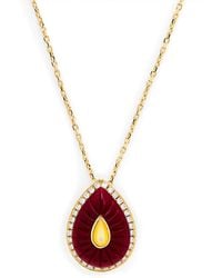 L'Atelier Nawbar - Diamond, Amethyst And Pearl Bond Street Necklace - Lyst