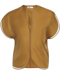 KHAITE - Silk Briar Blouse - Lyst