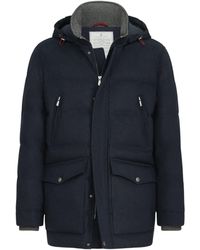Brunello Cucinelli - Wool Hooded Padded Jacket - Lyst