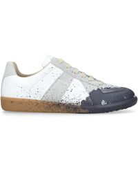 Maison Margiela - Leather Paint-Detail Replica Sneakers - Lyst