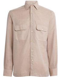 Corneliani - Cotton-Cashmere Shirt - Lyst