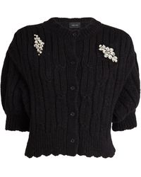 Simone Rocha - Crystal-Embellished Cardigan - Lyst