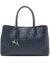 Aspinal of London - Woven Leather London Tote Bag - Lyst