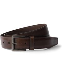 Prada - Leather Square-Buckle Belt - Lyst