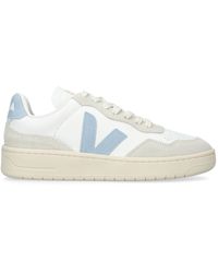 Veja - Leather-suede V-90 Sneakers - Lyst