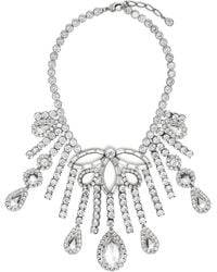 McQueen - Embellished Chandelier Necklace - Lyst