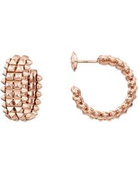Cartier - Rose Gold Clash De Hoop Earrings - Lyst