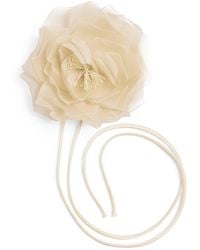 Max Mara - Silk Floral Brooch - Lyst
