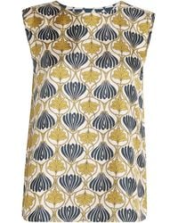 Max Mara - Silk Reversible V-Neck Top - Lyst
