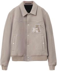 AllSaints - Wool Royce Bomber Jacket - Lyst