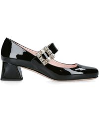 Roger Vivier - Patent Leather Tres Viv Mary Janes 45 - Lyst