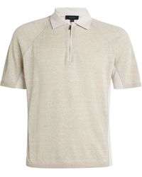 Sease - Linen-cotton Polo Shirt - Lyst