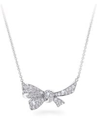 Graff - White Gold And Diamond Tilda's Bow Pendant Necklace - Lyst