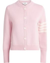 Thom Browne - Wool Hector 4-Bar Cardigan - Lyst