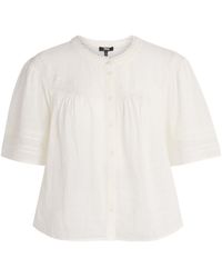 PAIGE - Cotton Embroidered Pasadena Blouse - Lyst