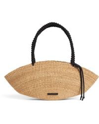 Muuñ - Straw Shell Tote Bag - Lyst