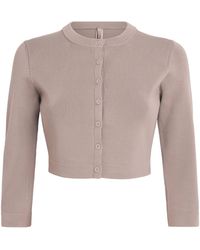 Skims - Refined Knit Crop Cardigan - Lyst