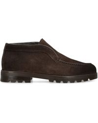 Santoni - Suede Detroit Desert Boots - Lyst