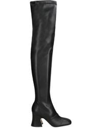 Chloé - Leather Janis Over-The-Knee Boots 85 - Lyst