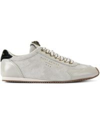 Kurt Geiger - Suede-Leather Islington Sneakers - Lyst