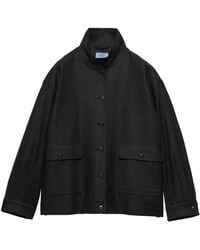 Prada - Re-Wool Blouson Jacket - Lyst