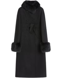 Valentino - Virgin Wool-Cashmere Belted Coat - Lyst
