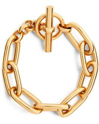 Tilly Sveaas - Medium Gold-plated Oval-linked Bracelet - Lyst