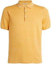 FIORONI CASHMERE - Linen-blend Polo Shirt - Lyst