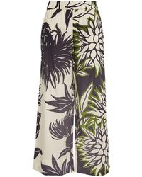 MAX&Co. - Printed Wide-leg Trousers - Lyst