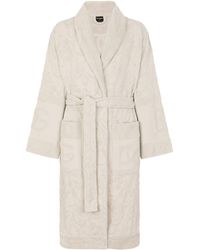 Dolce & Gabbana - Terry Cotton Dg Logo Robe - Lyst