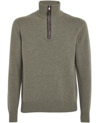 James Purdey & Sons - Cashmere Quarter-Zip Sweater - Lyst