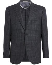 Corneliani - Virgin Wool Check Blazer - Lyst