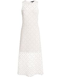 Maje - Embellished Crochet Midi Dress - Lyst
