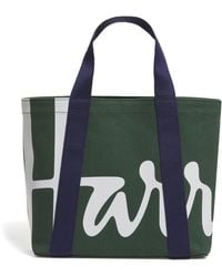 Harrods - Mini Cotton Logo Tote Bag - Lyst