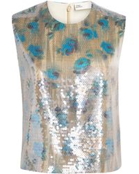 Tory Burch - Sequin Shell Top - Lyst