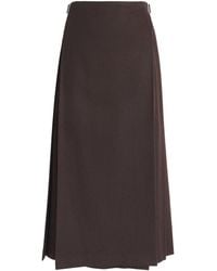 Johnstons of Elgin - X Le Kilt Wool-Cashmere Tailored Midi Skirt - Lyst
