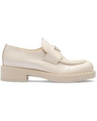 Prada - Leather Loafers 50 - Lyst