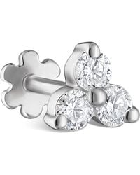 Maria Tash - Diamond Trinity Threaded Stud Earring - Lyst