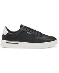 BOSS - Leather Clint Sneakers - Lyst